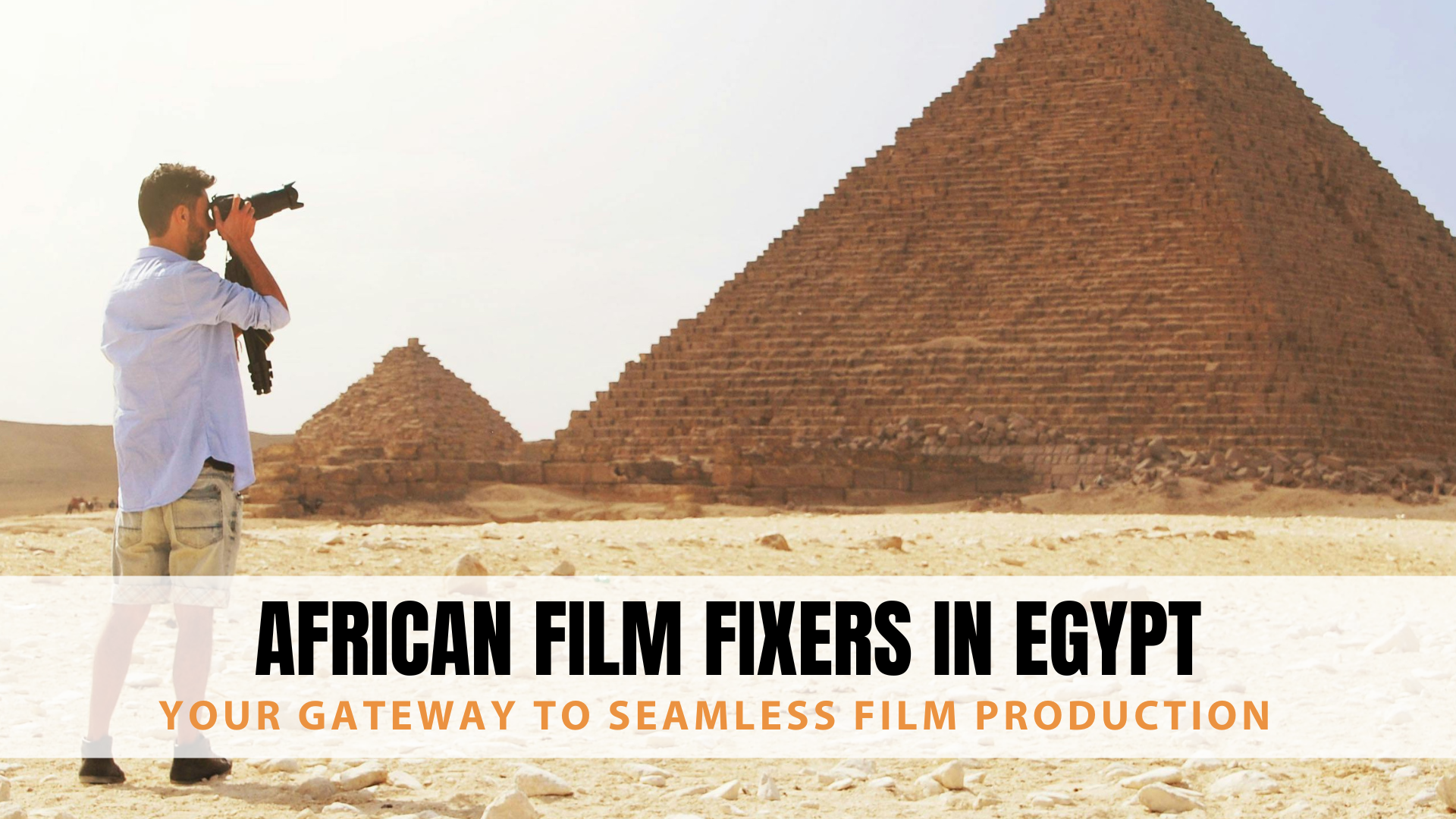 Film production services in Cairo with modern skyline and Nile River views