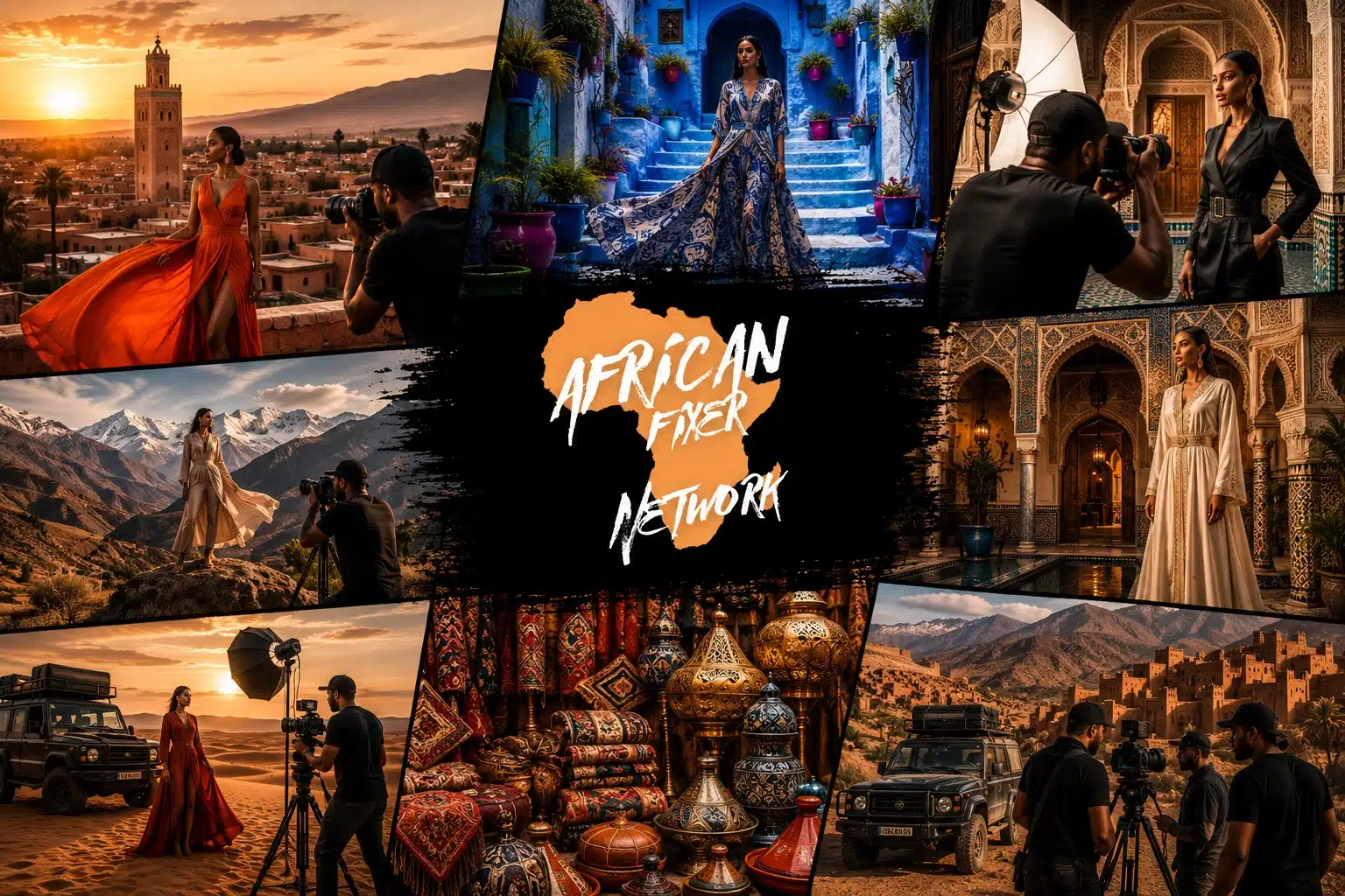 Film production in Morocco - African Fixer crew on location